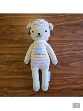 Cuddle + Kind Avery the Lamb hand-knit stuffed doll from fair-trade collection